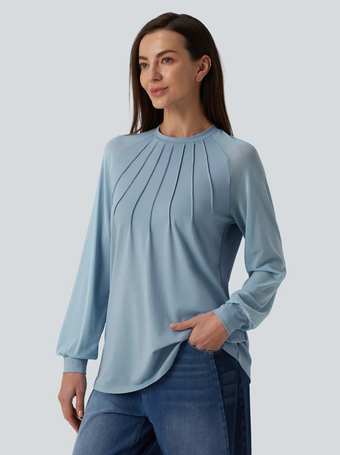 Contrast blouse